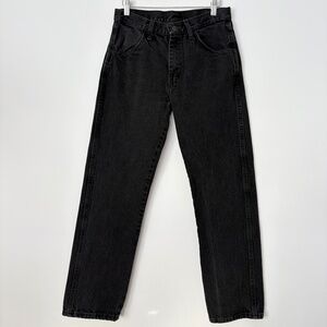 Vintage rustler black straight leg denim